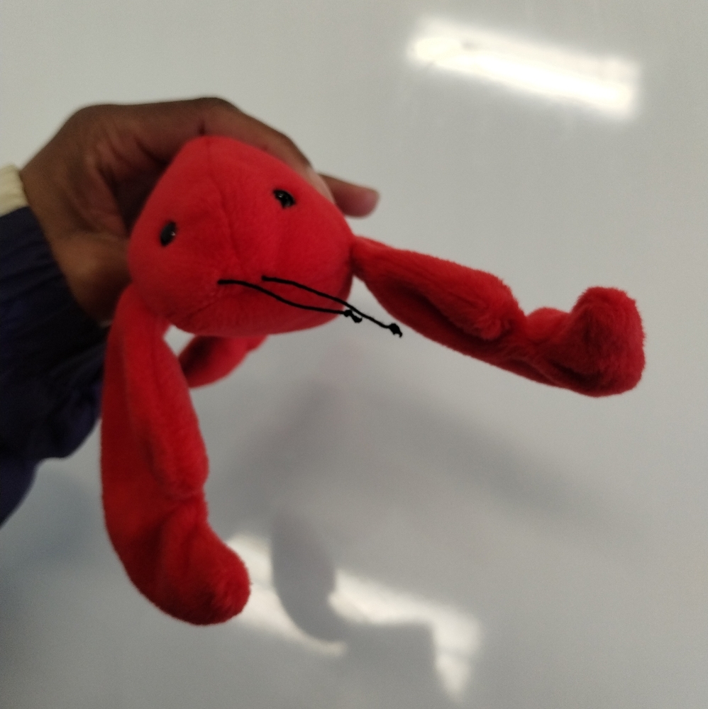 ✓TY Beanie Baby "Pinchers" the Red Lobster Plush - Picture 8 of 14
